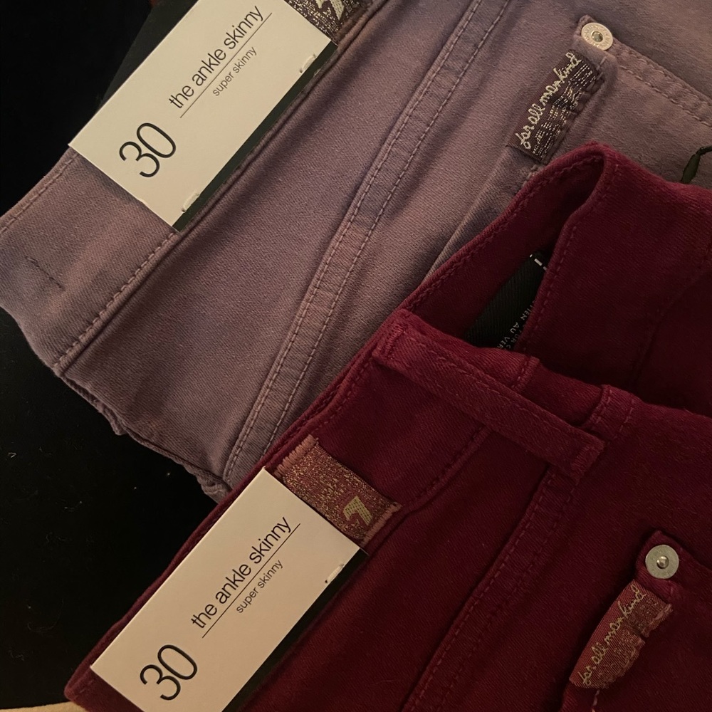 7 for all mankind ankle skinny jeans